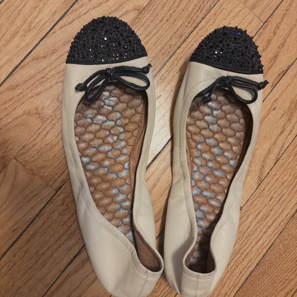 Sam Edelman Beatrix flat, size 11 in ivory and black - Picture 4 of 4